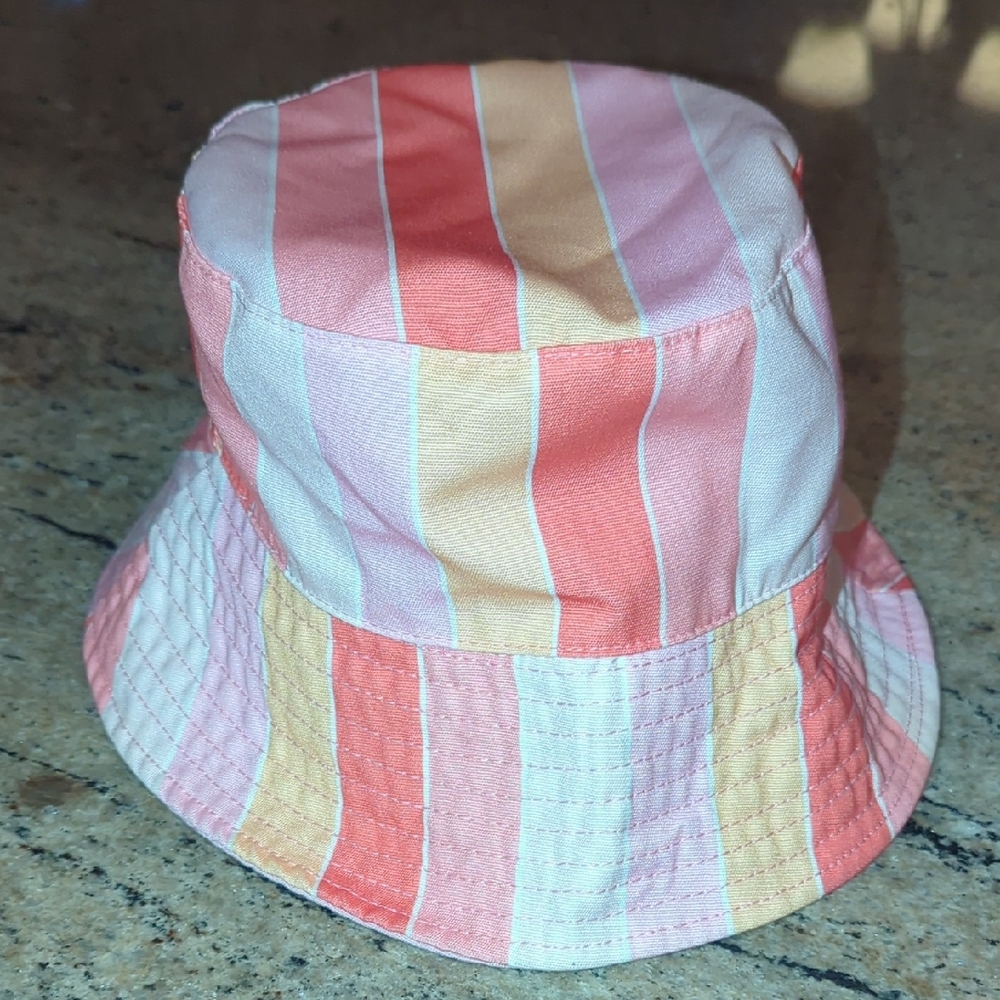 LIKE NEW Toddler Pink Orange Bucket Hat